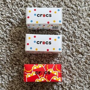 CROCSxMcdonalds set of 3 NIB